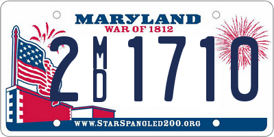 MD license plate 2MD1710