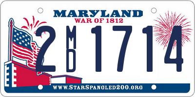 MD license plate 2MD1714