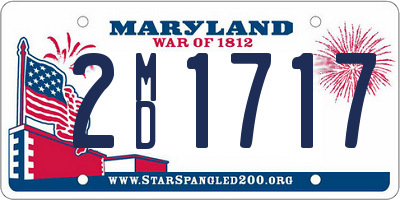 MD license plate 2MD1717