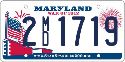 MD license plate 2MD1719