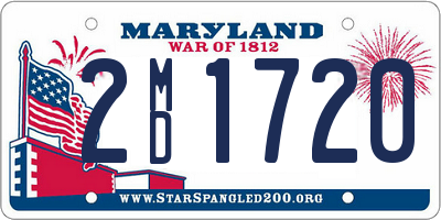 MD license plate 2MD1720