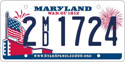 MD license plate 2MD1724