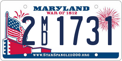 MD license plate 2MD1731