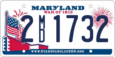 MD license plate 2MD1732