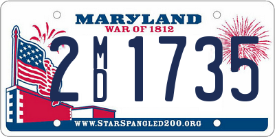 MD license plate 2MD1735