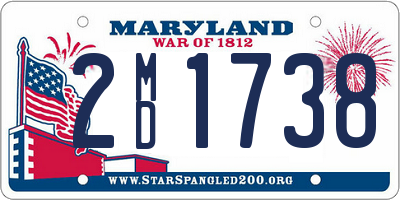 MD license plate 2MD1738