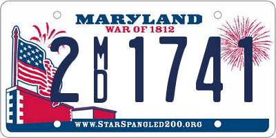 MD license plate 2MD1741