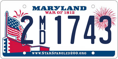 MD license plate 2MD1743