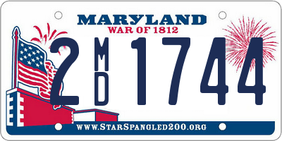 MD license plate 2MD1744