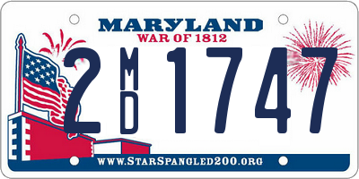 MD license plate 2MD1747