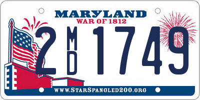 MD license plate 2MD1749