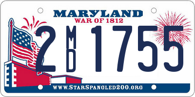 MD license plate 2MD1755