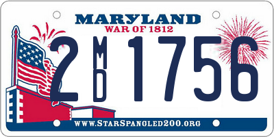 MD license plate 2MD1756