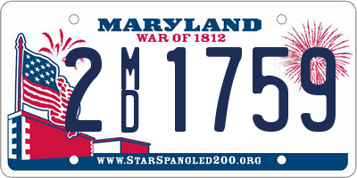 MD license plate 2MD1759