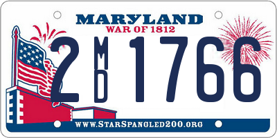 MD license plate 2MD1766