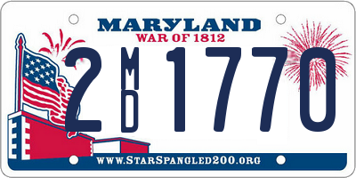 MD license plate 2MD1770