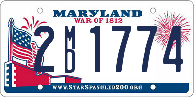 MD license plate 2MD1774