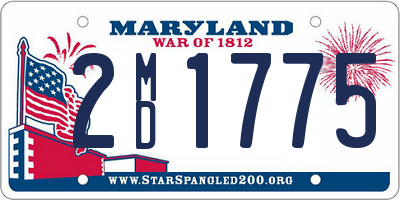 MD license plate 2MD1775