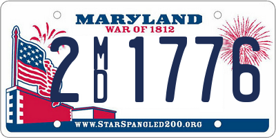 MD license plate 2MD1776