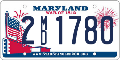 MD license plate 2MD1780