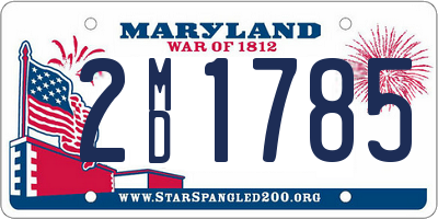 MD license plate 2MD1785