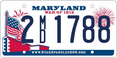 MD license plate 2MD1788