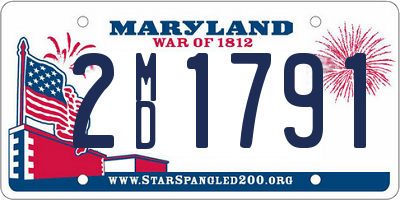 MD license plate 2MD1791