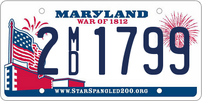 MD license plate 2MD1799