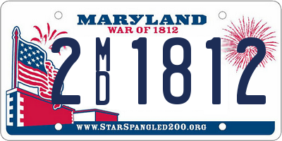 MD license plate 2MD1812