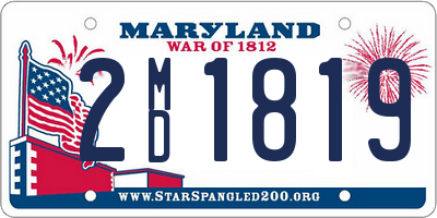 MD license plate 2MD1819