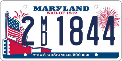 MD license plate 2MD1844