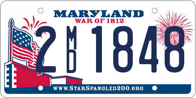 MD license plate 2MD1848