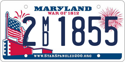 MD license plate 2MD1855