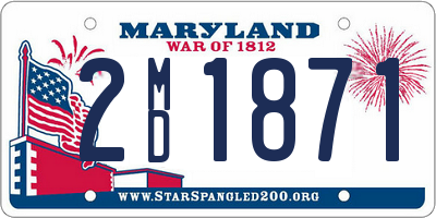 MD license plate 2MD1871