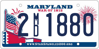 MD license plate 2MD1880