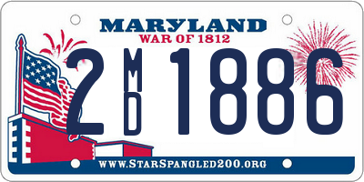 MD license plate 2MD1886