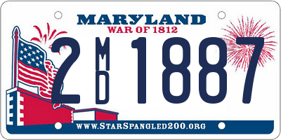 MD license plate 2MD1887