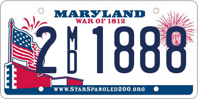 MD license plate 2MD1888