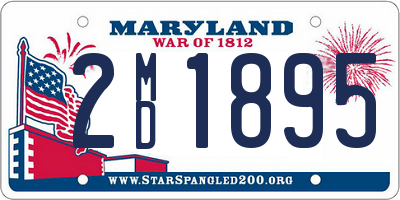 MD license plate 2MD1895