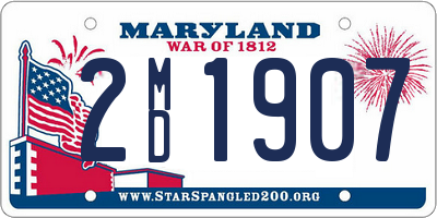 MD license plate 2MD1907