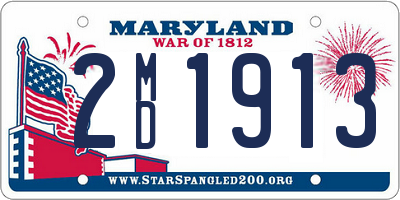MD license plate 2MD1913