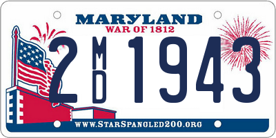 MD license plate 2MD1943