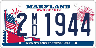 MD license plate 2MD1944