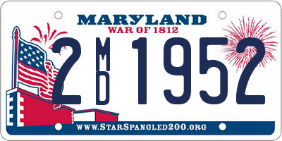 MD license plate 2MD1952