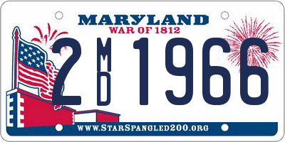 MD license plate 2MD1966