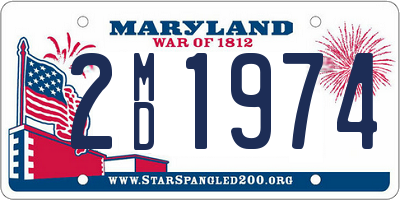 MD license plate 2MD1974