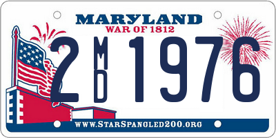 MD license plate 2MD1976