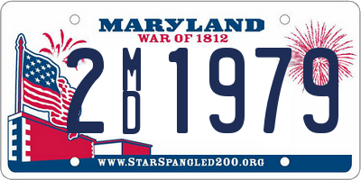 MD license plate 2MD1979