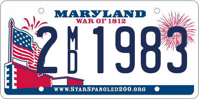 MD license plate 2MD1983