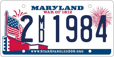 MD license plate 2MD1984